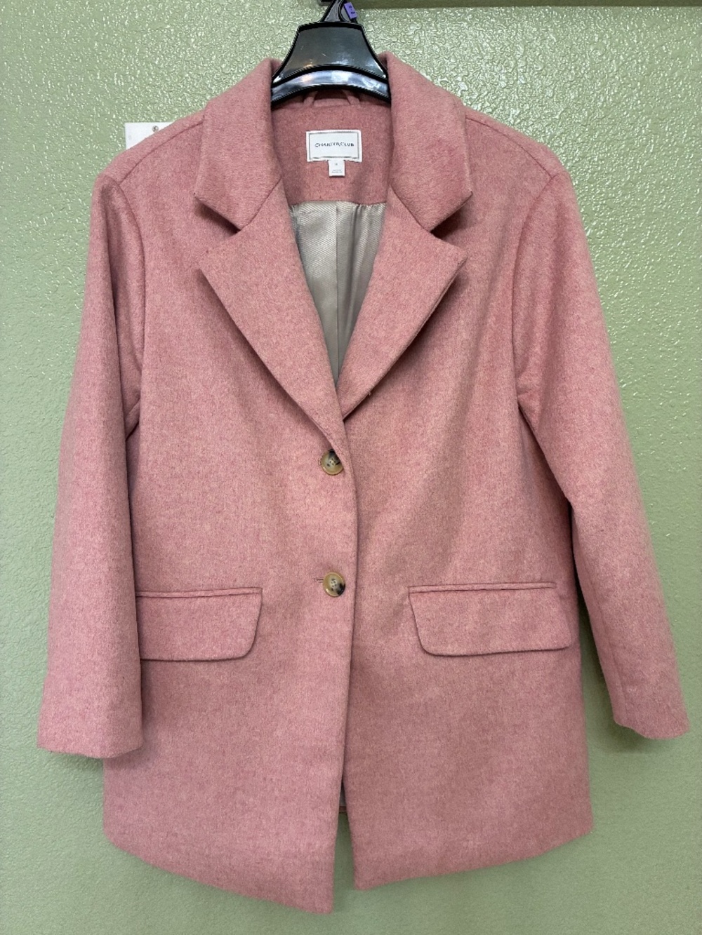 Charter club women coat , size m